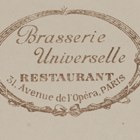 Brasserie universelle, 31 avenue de l'Opéra